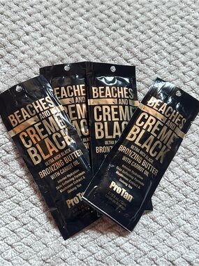 NEW Pro Tan Beaches and Cream Black Bronzing Butter Packets